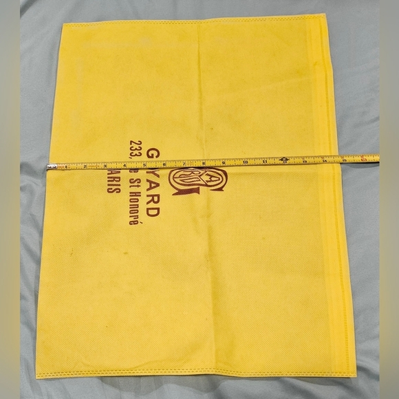 Goyard Authentic 20" X 15" Dust Bag Laundry Cover Protector Yellow Canvas Large - Picture 6 of 9